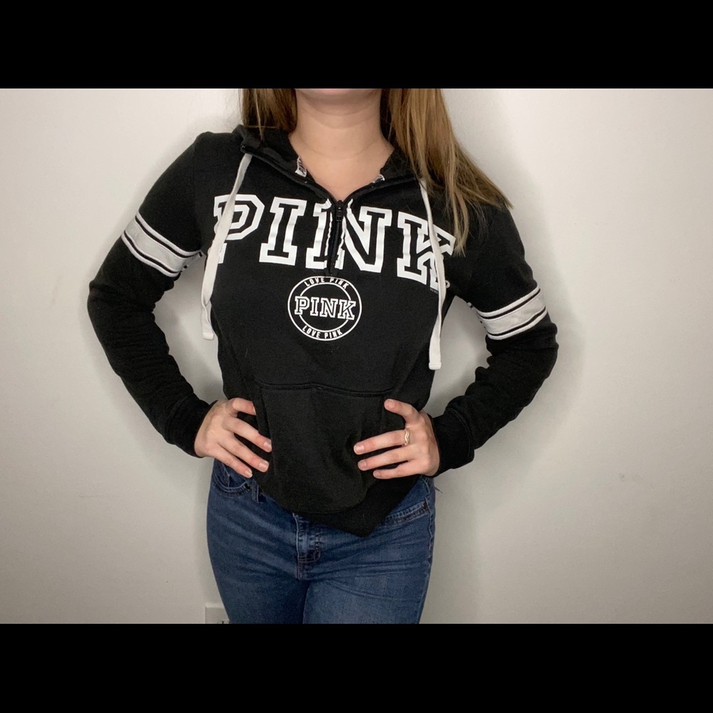 Pink vs quarter zip hoodie!